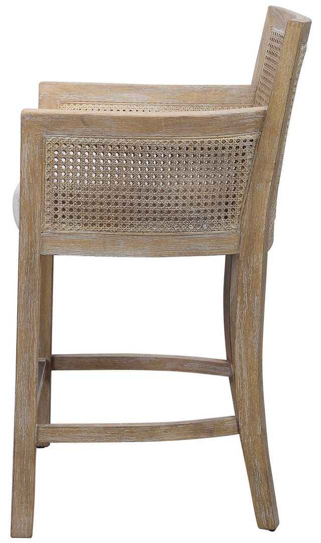 Uttermost® Encore Off-White Natural Counter Stool-2