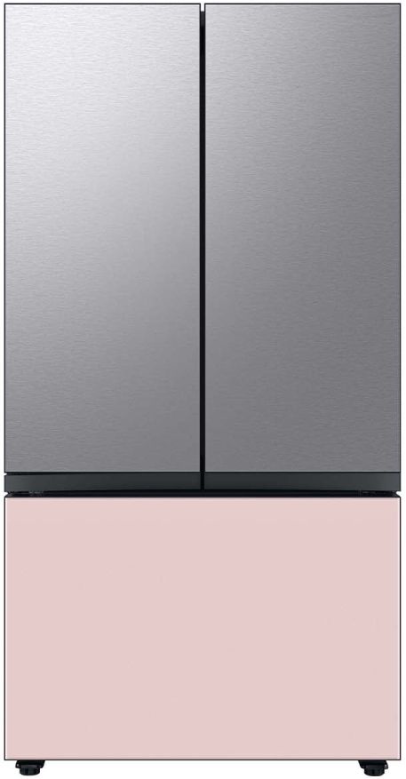 Samsung Bespoke 36" Pink Glass French Door Refrigerator Bottom Panel 2