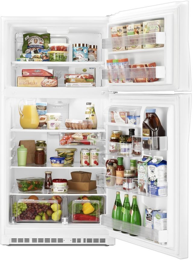 Whirlpool® 21.3 Cu. Ft. White Top Freezer Refrigerator 7
