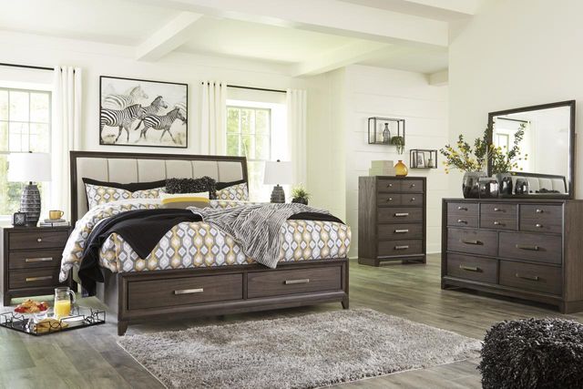 Signature Design by Ashley® Brueban 4 Piece Chestnut King Bedroom Set-0
