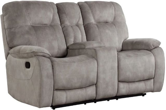 Parker House® Cooper Shadow Natural Manual Reclining Console Loveseat