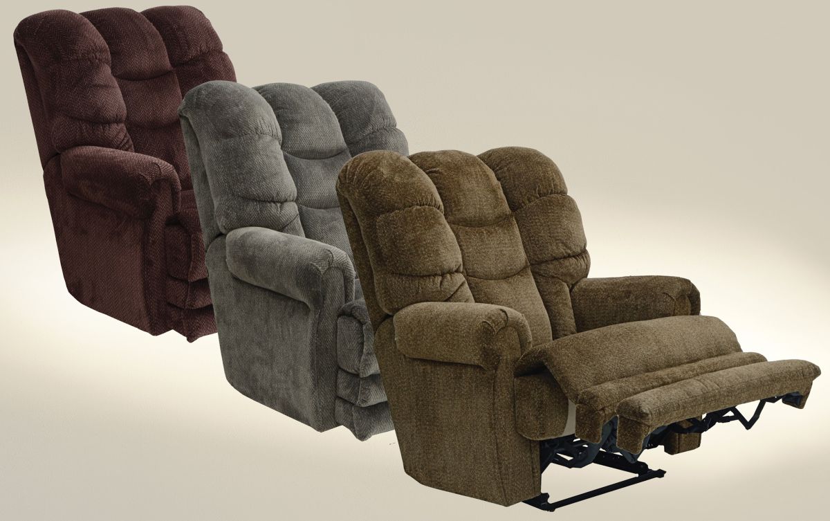 catnapper malone lay flat power recliner with extended ottoman