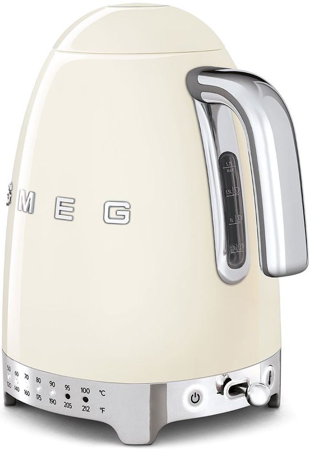 Smeg 50's Retro Style Aesthetic Polished Stainless Steel Electric Kettle 3
