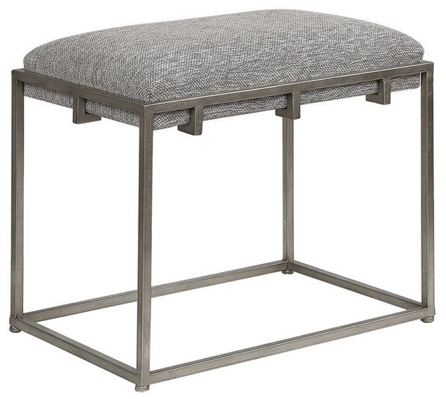 Uttermost® Edie Ash Gray Small Bench