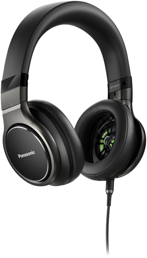 Panasonic® Hi-Res Premium Black Over-Ear Headphones 0