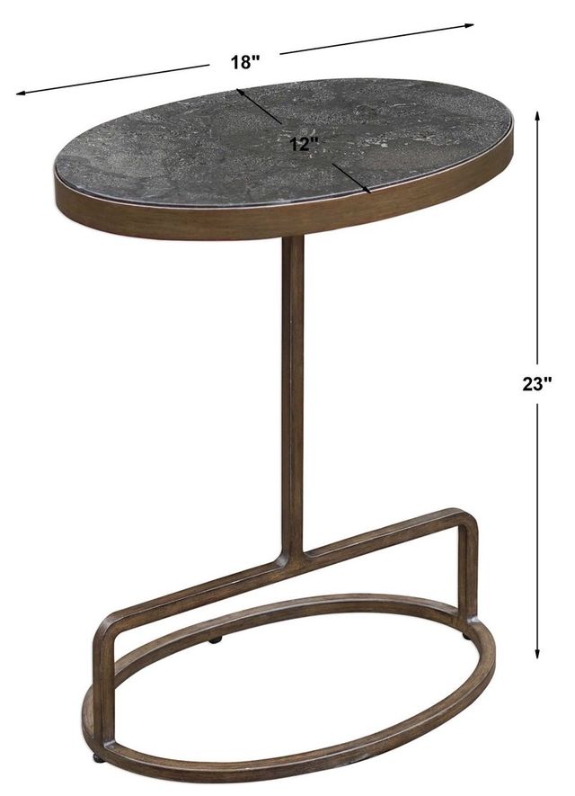 Uttermost® Jessenia Antiqued Gold Accent Table 5
