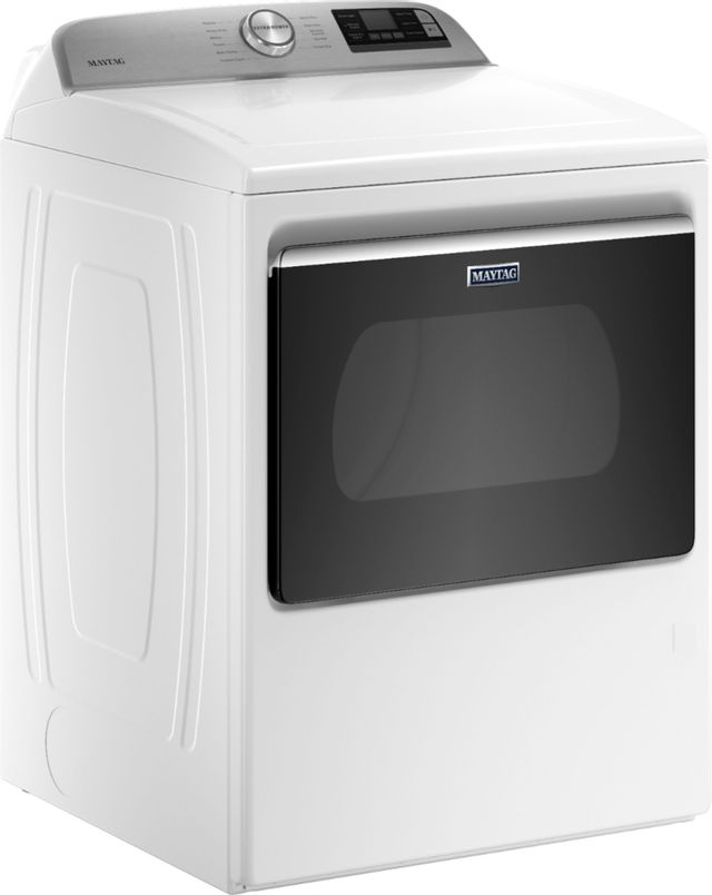 Maytag® 7.4 Cu. Ft. White Front Load Gas Dryer-2