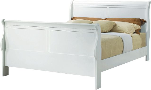 Coaster® Louis Philippe White Queen Bed 0