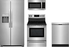 Unique 1884774 4 piece Marshmallow White Kitchen Appliances Package