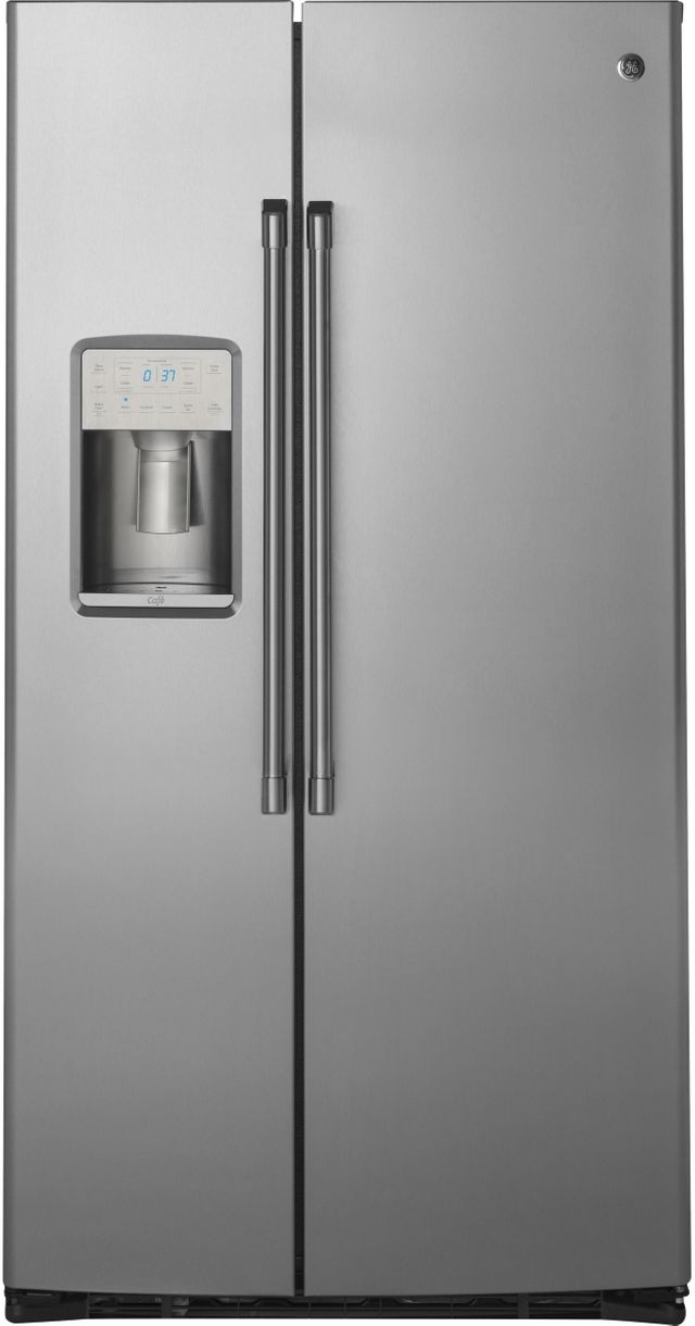 Café™ 21.9 Cu. Ft. Stainless Steel Counter Depth Side By Side Refrigerator-0