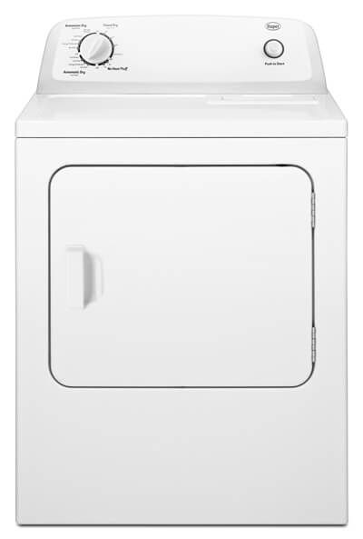 Roper® 6.5 Cu. Ft. White Front Load Electric Dryer | JH Appliance ...