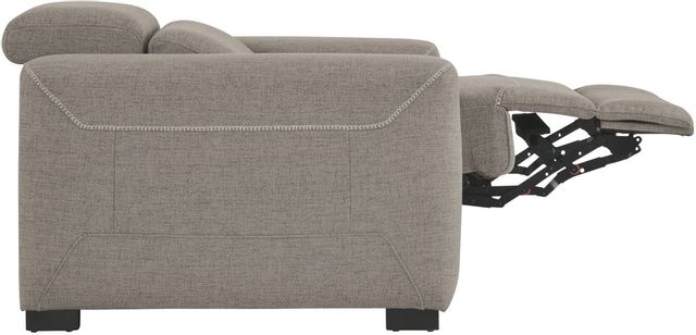 Signature Design by Ashley® Mabton Gray Power Recliner with Adjustable Headrest 2