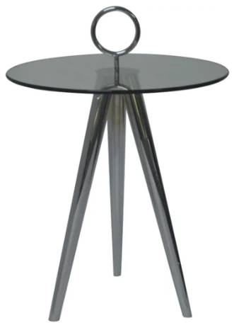 Crestview Collection Melrose Chrome Accent Table
