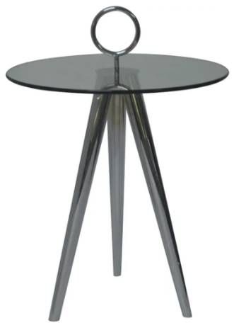 Crestview Collection Melrose Chrome Accent Table-0