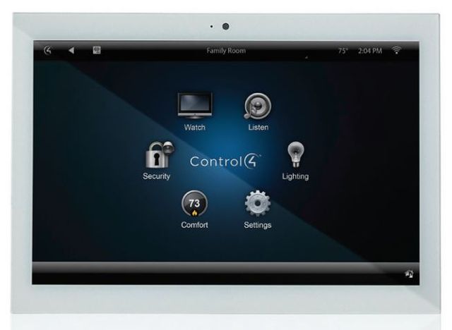 Control4® T3 Series White 10" In-Wall Touch Screen