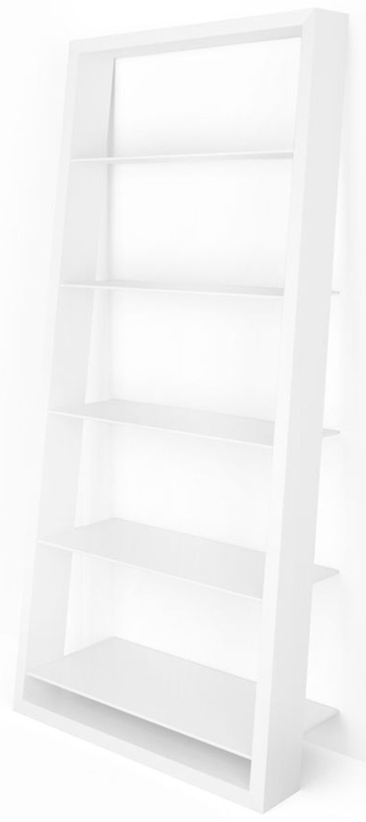 BDI Eileen™ Blanc Satin White Leaning Shelf 1