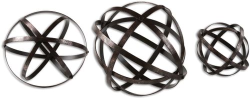 Uttermost® Stetson Aged Bronze Spheres