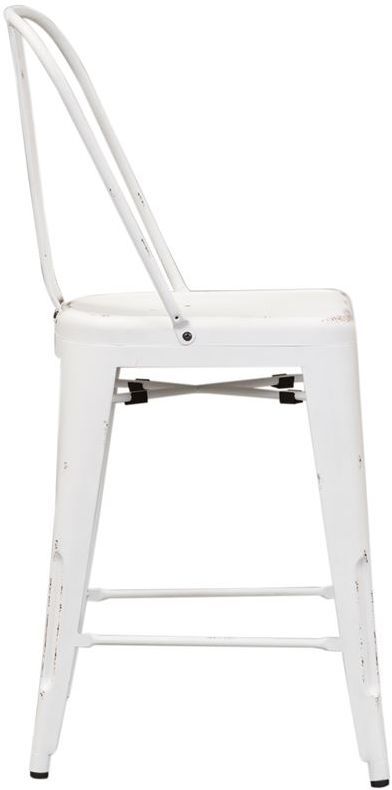 Liberty Furniture Vintage Series Antique White Back Counter Chair 3