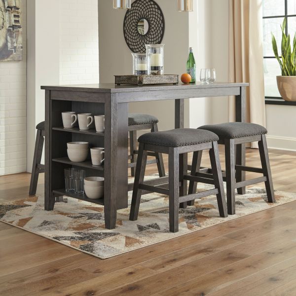 Caytlinn Counter Table with 4 Stools 0
