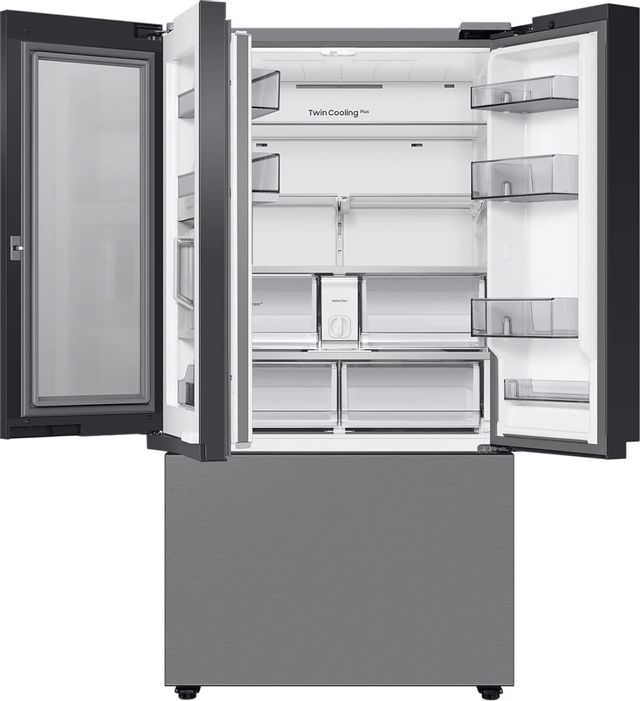 Samsung Bespoke 24.0 Cu. Ft. Pre-Built Stainless Steel Panel Counter Depth French Door Refrigerator  23