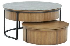 Signature Design by Ashley® Fridley 2-Piece Natural Nesting Coffee Table Set