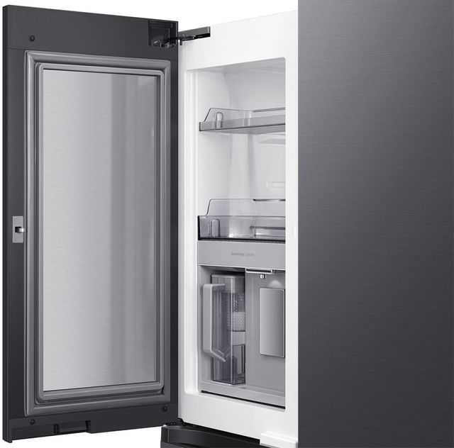 Samsung Bespoke 23.0 Cu. Ft. Matte Black Steel Smart Counter Depth 4-Door Flex™ French Door Refrigerator with WiFi and Customizable Panel Colors 4