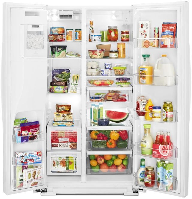 Whirlpool® 28.5 Cu. Ft. White Side-by-Side Refrigerator 4
