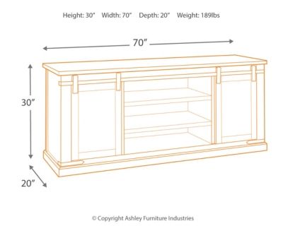 Signature Design by Ashley® Budmore Extra Large TV Stand 3