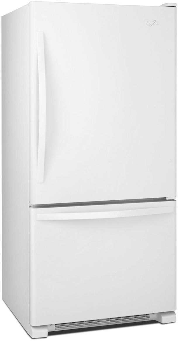 Whirlpool® 19 Cu. Ft. White Bottom Freezer Refrigerator-1