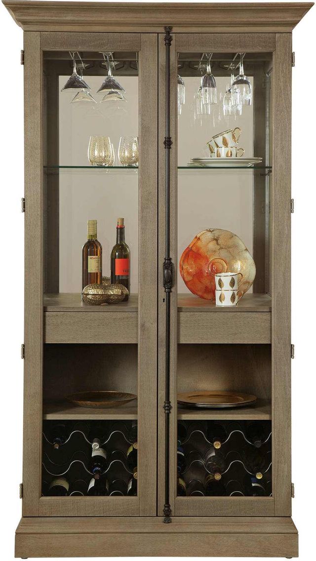 Howard Miller® Socialize III Aged Grey Wine & Bar Cabinet 1