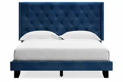 Signature Design by Ashley® Vintasso Blue Queen Upholstered Bed