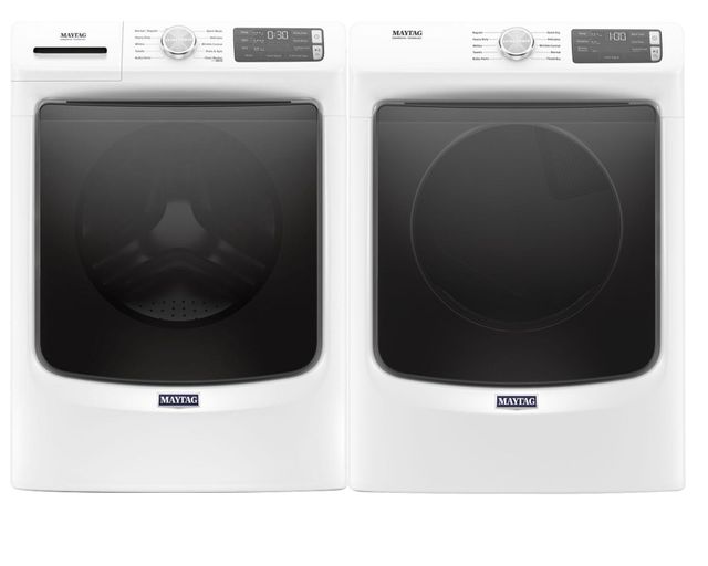 Maytag® White Front Load Laundry Pair-0