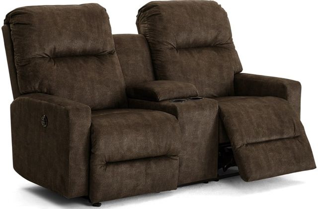 Best® Home Furnishings Kenley Reclining Space Saver® Loveseat with Console 2