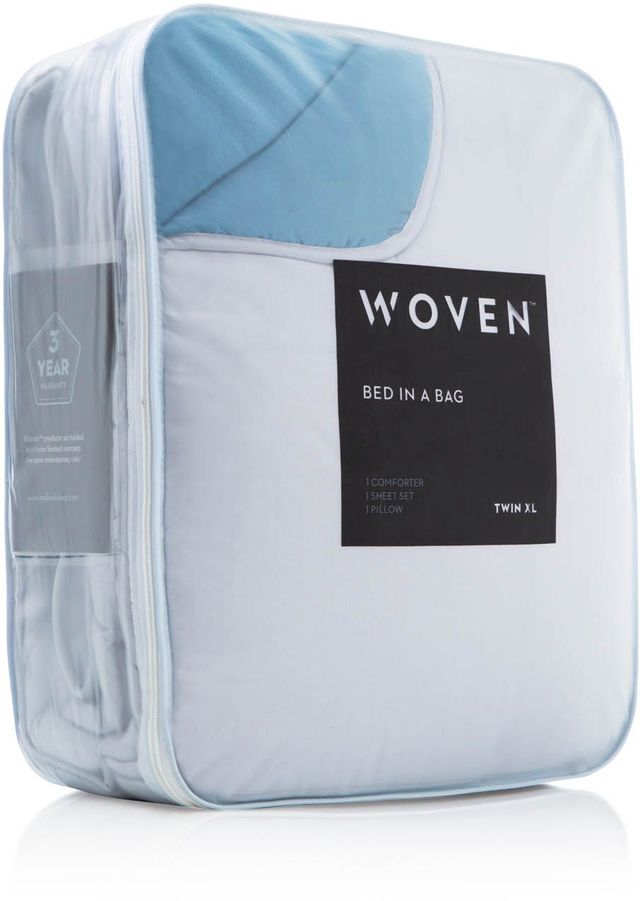 Malouf® Woven™ Ash Twin Reversible Bed Set 0