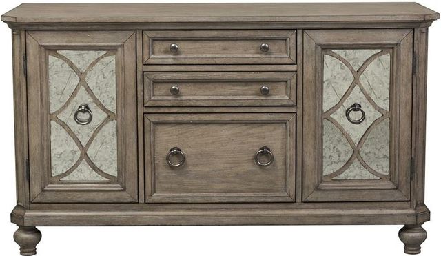 Liberty Furniture Simply Elegant Heathered Taupe Credenza-0