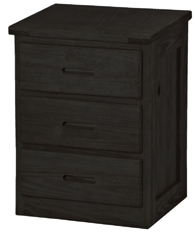 Crate Designs™ Furniture Espresso 30" Tall Nightstand with Lacquer Finish Top Only