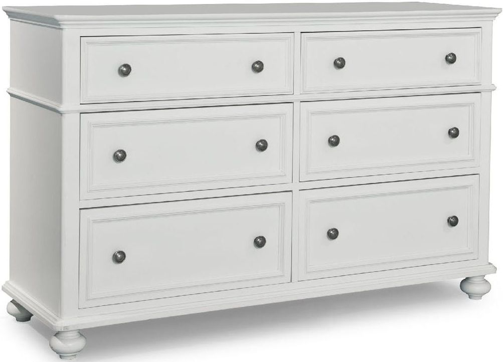 Legacy Kids Teen Madison Natural White Painted Youth Dresser | Fischer ...