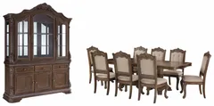 Signature Design by Ashley® Charmond 10-Piece Brown Dining Set