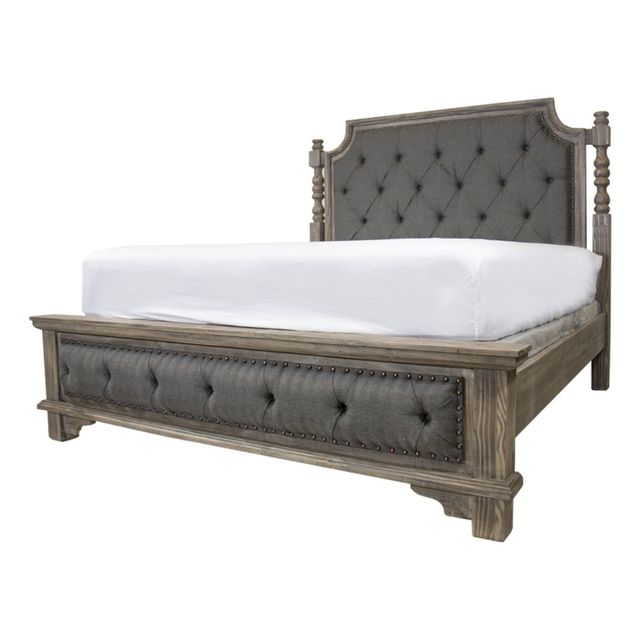 Vintage Furniture Charleston Upholstered Queen Bed, Dresser, Mirror & Nightstand-2