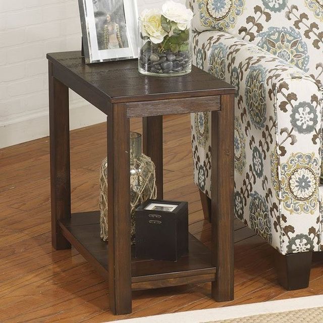Signature Design by Ashley® Grinlyn Cherry Brown Chairside End Table 2