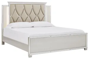 Signature Design by Ashley® Lindenfield Silver California King Panel Bed