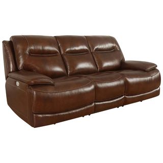 Parker House Colossus Napoli Brown Leather Power Reclining Sofa