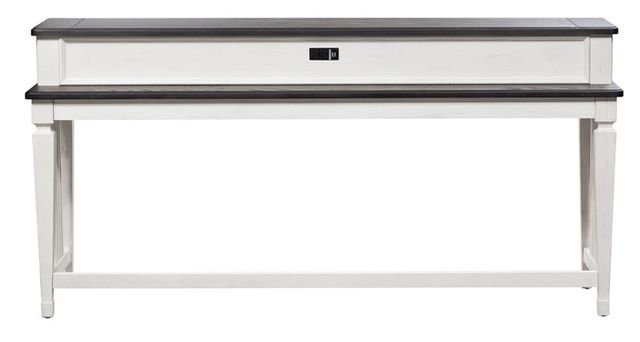Liberty Furniture Allyson Park Wire Brushed White Console Bar Table-2