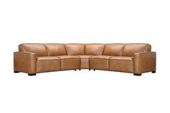 Violino 33476 3-pc Leather Sectional in Camel