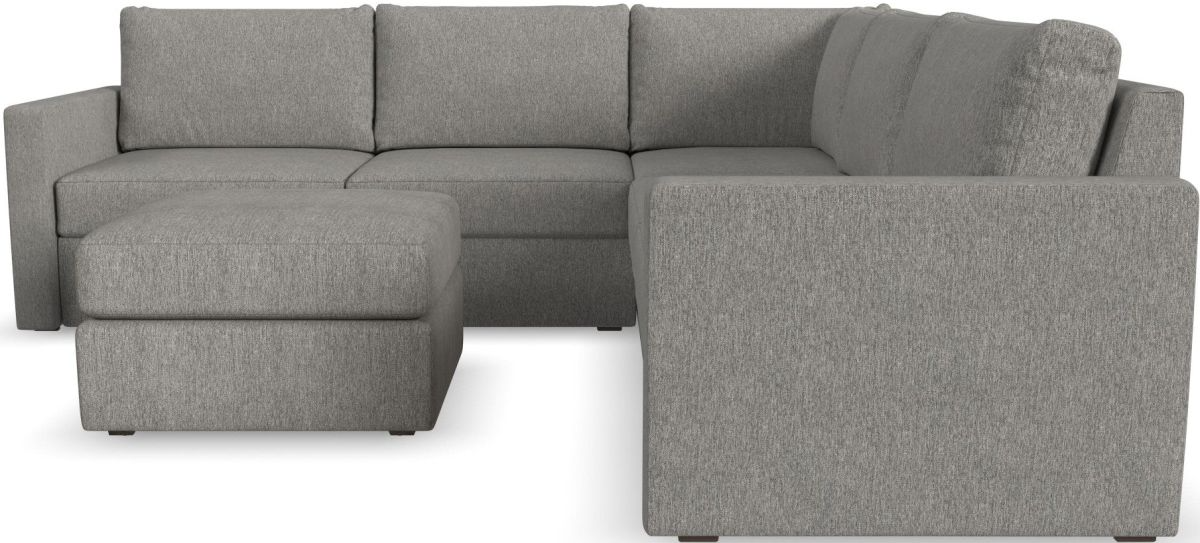 Flex By Flexsteel® 6-Piece Pebble Sectional With Ottoman | Big Sandy ...