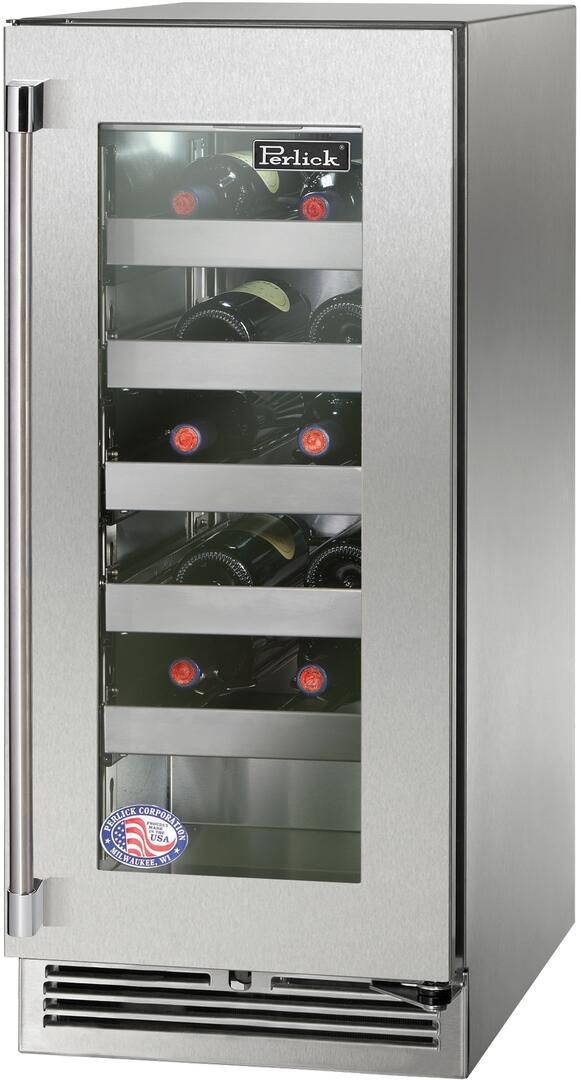 Perlick® Signature Series 2.8 Cu. Ft. Stainless Steel Frame Outdoor Wine Cooler 3