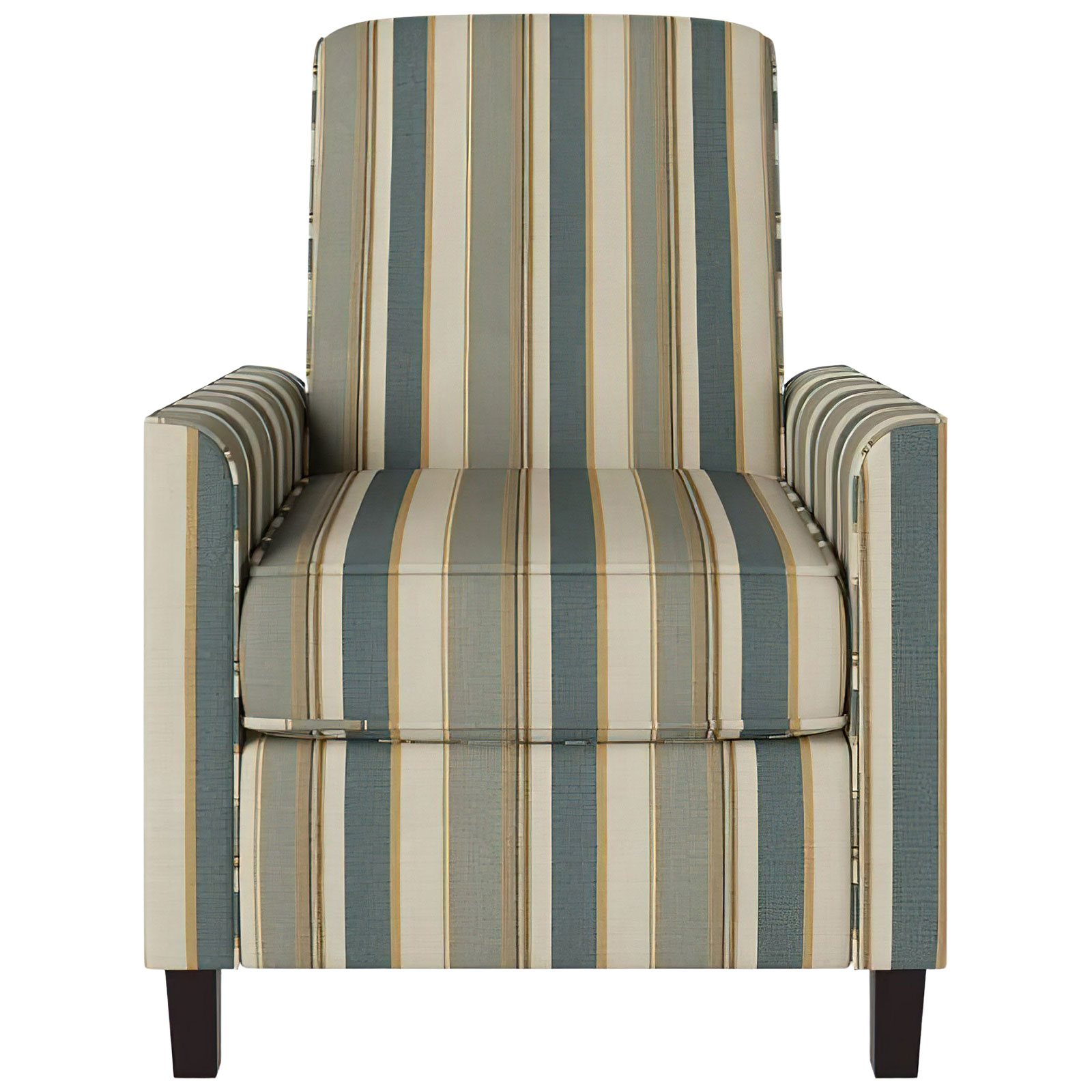 blue stripe recliner