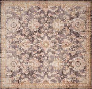 KAS Rugs Manor Taupe Chester 7' Square Rug