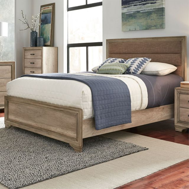 Liberty Furniture Sun Valley Sandstone Upholstered Queen Bed 8