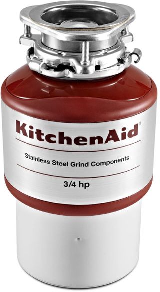 KitchenAid® 0.75 HP Continuous Feed Red Food Waste Disposer